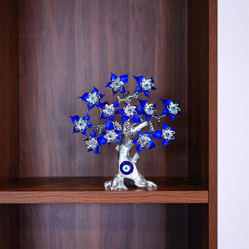 10.4'' Turkish Evil Eye Tree Protection Evil Eye Statue for Good Luck,Feng Shui Tree Decorations for Home in Saudi Arabia