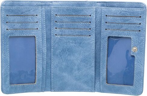 Roxy Women's Wallet | ID Window | Passport Window | Zip Closure | Card Slots | Travel | Everyday Carry | Faux Leather in Saudi Arabia