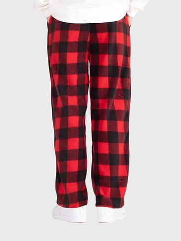 Zaful Men Plaid Print Disual Pants Lourd Fit Straight Pajama Pants Fleece Fleece Spectupant in Saudi Arabia