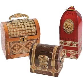 Wisemen Gifts Costume Pageant Props - Set of 3 - Christmas Apparel Accessories