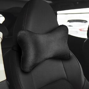 Car Headrest Pillow, Soft Breathable Car Neck Pillow with Adjustable Strap, Comfortable Automotive Seat Pillow Cushion for Neck & Shoulder, Universal Car Pillow for Driving Home Office