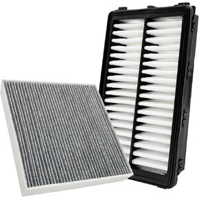 Jojomark Cabin and Engine Air Filter Set Fits for 2021-24 K5 ، 2023-24 Sportage ، 2021-24 Sorento ، 2022-24 Santa Cruz ، 2020-24 Sonata ، 2021-24 Santa Fe ، 2022-24 Tucson ، 97133-L0000 ، 28113-L1000