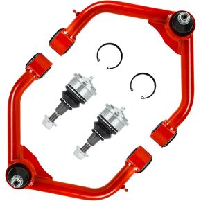2-4" Lift Front Upper Control Arms Fit For 2011-2022 Ram 1500 RWD/4WD 2 PCS Red Tubular Suspension kit Adjustable Control Arm