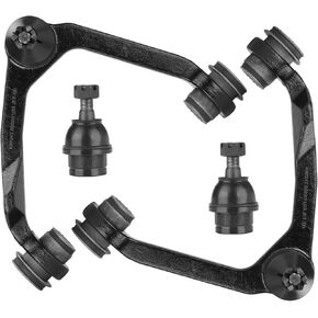 4pc Front Upper Control Arms Suspension Kit Fit for (4WD) Ford Expedition 1997-2002 F-150 1997-2003 F-250 1997 1998 1999 Lincoln Navigator 1998-2002 with Lower Ball Joints