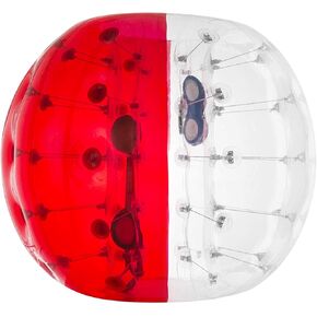 كرة قدم Happybuy Bumper Bubble Soccer، مقاس 5 أقدام (1.5 متر) كرة ممتصة للصدمات قابلة للنفخ، كرة زورب قابلة للنفخ للأطفال والكبار، تنفخ في 5 دقائق، للفناء الخلفي، الحديقة، الشاطئ، مركز اللعب