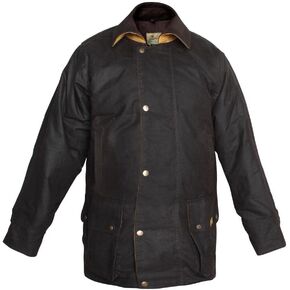Challenger 3XL Mens Prown Oilskin Western Australian Duster 3/4 طول معطف 23103BR-3XL