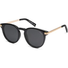SOJOS Retro Round Polarized Sunglasses for Women Men, Classic Vintage Sunnies SJ2368