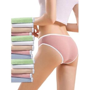 DingLu Disposable Underwear for Women 14 Pack Cotton Panties High Cut Briefs for Travel Business Spa