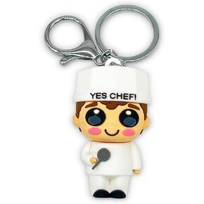 Yes Chef Keychain – Funny Kitchen Gift for Chefs, Food Lovers & Culinary Enthusiasts – Gift for Cooks, Bakers & Restaurant Staff – Unique Chef Accessory for Keys, Bags & Backpacks