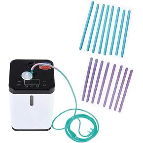 16pcs يدعم أنبوب الأكسجين من تأكيد تجعيد لخطوب الخزان المحمول الذي يدعمه حاملات أنابيب قنية الأنف المحمولة.