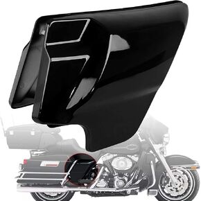 1 زوج إجمالي أسود أسود (البلاستيك) أغطية جانبية ل Harley Touring Electra Road Road Road Glide Glide Glide 1997-2007