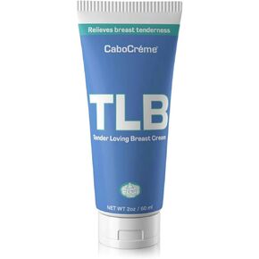 CaboCréme Tender Loving Breast Cream - Breast Care & Tenderness Relief - Hormonal Balance Support for Women - Menstrual, Perimenopausal & Menopausal - OB-GYN Created - 2oz