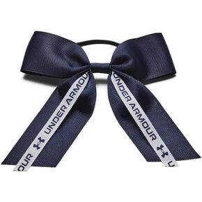 Under Armour Women's Team Bow Hair Tie, (410) Midnight Navy/White/Midnight Navy, One Size Fits Most
