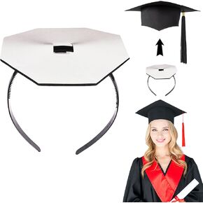 يمنع Zeyer Graduation Cap Cap ، ويمنع الانزلاق ، والتصميم الهندسي القابل للتعديل ، الشعر Cap & Styles ، مثالي لخريجي الذكور والإناث ، والطلاب - ملحق قبعة ، حزمة واحدة