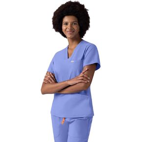 Azalea Women's Scrub Top - Soft Stretch Healthcare Scrub Top with 3 Pockets - Modern Fit V-Neck Scrubs - Easy Care for Women