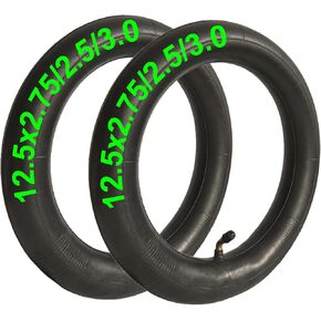 2 عبوة 12.5x2.75 الأنبوب الداخلي 12.5x2.5 12.5x3.0 صمام أنبوب داخلي بنت 12.5 × 2.75/3.0/2.5 أنابيب بديل للحلاقة/الجيب/الصاروخ/MX350/MX400/X-TREME والمزيد