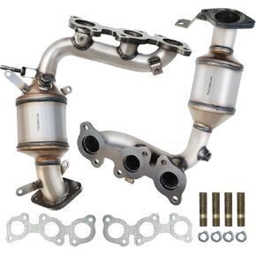 Front & Rear Catalytic Converter Compatible with Toyota Highlander 3.3L 2004-2007, Sienna 2004-2006 AWD ONLY High Performance (EPA Compliant)