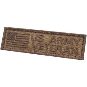 Coyote Brown US Army Veteran 1x3.5 Vet Morale Tactical Hook Cap Patch