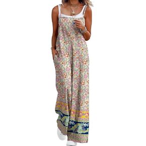 Lepunuo Womens Casual Loudsuits Summer Boho Wide Rompers Somplessys مع جيوب