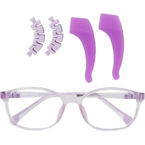 kids Fake Non Prescription Glasses for girls boys Flexible Eyeglasses Clear Lens for Costume