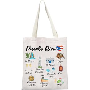 Meikiup Puerto Rico Caribbean Bag - هدية عطلة وحقيبة كتف سياحية