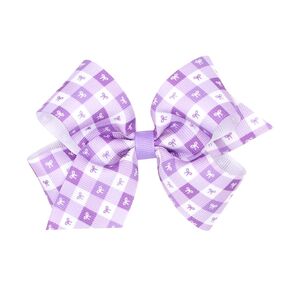 Wee Ones Girls 'Girls' Western Cowgirl Boots and Bows Printed Grosgrain Hair Bow ، Handmade ، Bow ، King