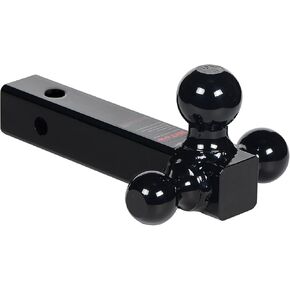 متعدد الكرة 3in1 Tri-Ball Mount (1-7/8 "، 2" و 2-5/16 ") ، 2" المتلقي ، شانك جوفاء ، مسحوق أسود