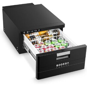 BODEGACOOLER 12 Volt Drawer Refrigerator, 33Quart(31L) RV Fridge Freezer APP Control, Portable Refrigerator (-4℉-68℉), Car Cooler for Travel,Camping, Road Trips Tailgating, Truck, Van, SUV 12/24V DC