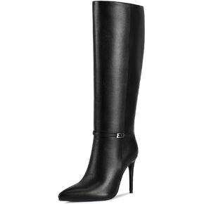 Betkiss Knee High Boots للنساء مع إصبع القدم المدببة ، وأحذية الكعب العالي للنساء ، والأزياء والمثيرة