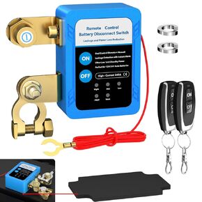 Kill Switch for Car,12V 240A Remote Battery Disconnect Switch Smart Voltage Kill Switch, Car Kill Switch Anti Theft, Prevent Battery Drain, Remote Battery Kill Switch for Car, Truck, RV