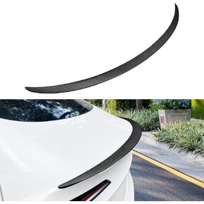 2025 ترقية المفسد الألياف الكربونية الحقيقية لـ Tesla Model 3 Highland 2024 2025 Sporty الخلفية الجذع الشفاه ل Tesla Model 3 Accessories 2024 2025 Matte Black