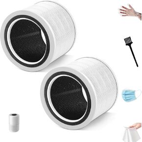 مرشح استبدال Core 200s لـ Levoit Core 200s Smart WiFi Air Purifier ، Funmit 3-in-1 H13 استبدال مرشح HEPA الحقيقي والكربون المنشط عالي الكفاءة ، الجزء # Core 200S-RF ، 2 حزمة