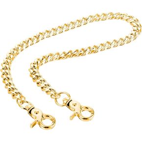 Hip Pop Pants Chain Belt for Men Women, Metal Wallet Keychain Heavy Duty Punk Gothic Pocket Jeans Trouser Chain Belt for Women Girls Keychain Wallet Pants Boots Accessories, Gold