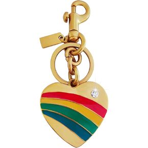 Heart Bag Charm, Gold Bag Charms for Handbags, Heart Keychain for Women, Gift for Lover Valentine