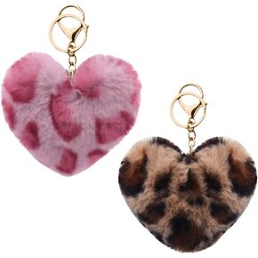 سحر حقيبة طباعة yallnasl Leopard لمحفظة حقيبة اليد محفظة excalse for keys leopard keychains for Women Girls Animal Lover