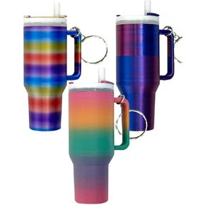 Mini Tumbler Cup Keychains for stanley cup accessories,School Bag Key Ring Handbag Backpack Charm,Multipiece Set