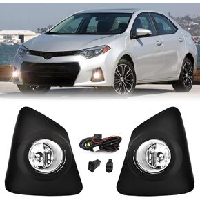 أضواء ضباب الدب البرية متوافقة مع 2014 2015 2016 Corolla S SE مع استبدال مصابيح الوفير العدسة الواضحة