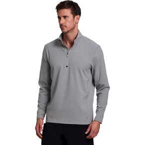 Avalanche Men's 1/4 Zip Sweatshirt, Lightweight Partial Zip Mock Neck Long Sleeve Top Soft Mini Corduroy Pullover for Hiking