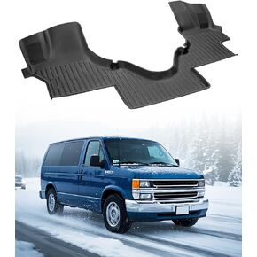 حصيرة أرضية للسيارة لفورد إيكونولين: لسلسلة Econoline/E-Series 2025-2007 E150/E250/E350/E450 ، جميع سجادة RAPBER RAPBER RAPBER من طراز TPE.