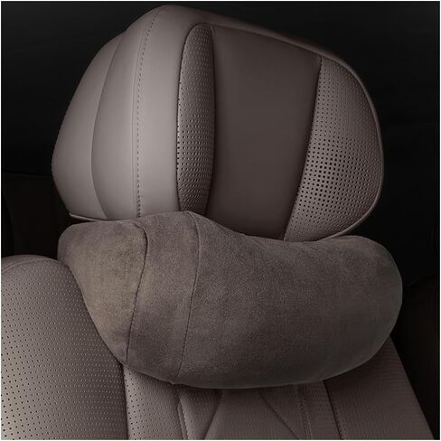 Car Headrest Pillow, Comfortable Breathable Memory Foam Vehicle Seat Neck Rest Cushion, Ergonomic Auto Interior Neck Support Protector for Pain Relief, Universal for Most Cars (Beige) in Saudi Arabia