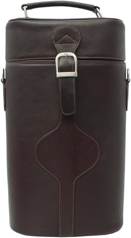 Double Deluxe Wine Carrier, Chocolate, One Size in Saudi Arabia