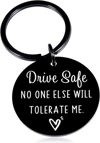 ACCOLIAMBER Gifts for Boyfriend from Girlfriend Drive Safe Keychain for Boyfriend Birthday Gifts Husband Valentines Christmas in Saudi Arabia