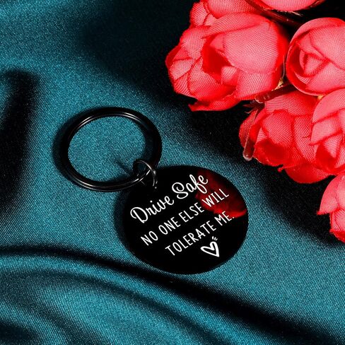 ACCOLIAMBER Gifts for Boyfriend from Girlfriend Drive Safe Keychain for Boyfriend Birthday Gifts Husband Valentines Christmas in Saudi Arabia
