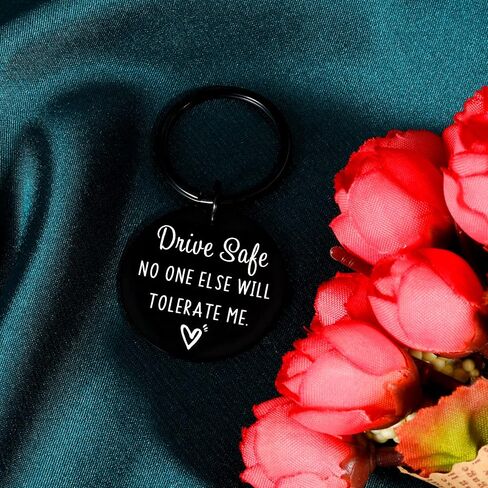 ACCOLIAMBER Gifts for Boyfriend from Girlfriend Drive Safe Keychain for Boyfriend Birthday Gifts Husband Valentines Christmas in Saudi Arabia