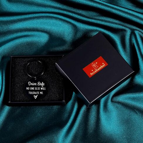 ACCOLIAMBER Gifts for Boyfriend from Girlfriend Drive Safe Keychain for Boyfriend Birthday Gifts Husband Valentines Christmas in Saudi Arabia