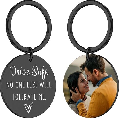 ACCOLIAMBER Gifts for Boyfriend from Girlfriend Drive Safe Keychain for Boyfriend Birthday Gifts Husband Valentines Christmas in Saudi Arabia