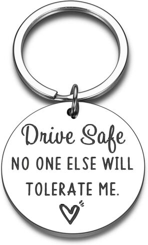 ACCOLIAMBER Gifts for Boyfriend from Girlfriend Drive Safe Keychain for Boyfriend Birthday Gifts Husband Valentines Christmas in Kuwait