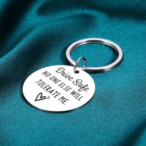 ACCOLIAMBER Gifts for Boyfriend from Girlfriend Drive Safe Keychain for Boyfriend Birthday Gifts Husband Valentines Christmas in Kuwait