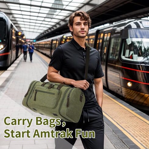 Expandable Canvas Duffel 50cm-58cm, Sturdy Zipper and Reinforced Handles, Lightweight Carry-On Weekender Bag for 3-5 Day Trips, Black in Saudi Arabia