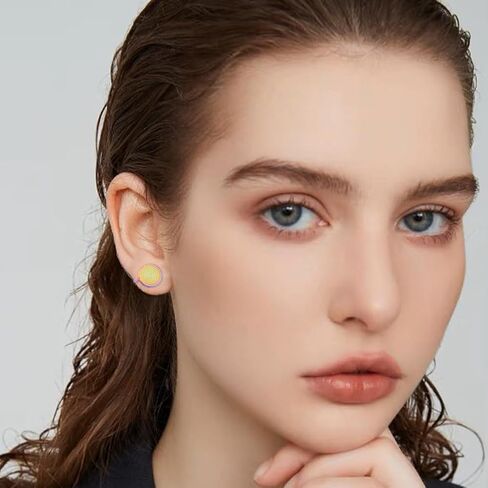 أقراط الضغط ل keloids من الفولاذ المقاوم للصدأ مقاطع الأقراط دوامة أقراط غير مقاس قوس قزح أقراط الأذن المعدنية الأذن القابلة للتعديل القابلة للتعديل للنساء للنساء السيدات in Kuwait